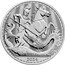 UK 2 Pounds St George & The Dragon 2024  Bullion 2024 1OZ FINE SILVER 999 2024 coin reverse