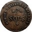 France 2 Sols (Siege of Mainz. Type 2) KM# 602 MONOYE DE SIEGE DE MAYENCE 2 SOLS coin reverse