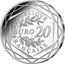 France 20 Euro (Olympic Torch Relay) RÉPUBLIQUE EURO 20 FRANÇAISE coin obverse