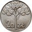 Poland 20 Zlotych Tree. Trial Strike 1973 MW KM# Pr215 POLSKA RZECZPOSPOLITA LUDOWA 1973 DWASZIESCIA ZŁOTYCH MW coin obverse