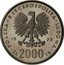 Poland 2000 Zlotych Fryderyk Chopin. Trial Strike 1977 MW KM# Pr313 POLSKA RZECZPOSPOLITA LUDOWA 19 77 MW ZŁ 2000 ZŁ coin obverse