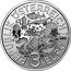 Austria 3 Euro Luminous Marine Life. Acanthurus Coeruleus 2024 In Sets only 3 EURO REPUBLIK ÖSTERREICH coin obverse