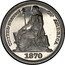 USA 5 Cents (Half Disme Pattern) UNITED STATES OF AMERICA LIBERTY 1870 coin obverse