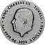 Tuvalu 5 Dollars (Starry Sky and Planets) KING CHARLES III TUVALU JC 5OZ 9999 AG 2024 5 DOLLARS coin obverse