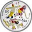 Portugal 5 Euro 100 Years of the Portuguese Skating Federation. Coloured 2024 REPÚBLICA PORTUGUESA 5€ CASA DA MOEDA 2024 coin obverse