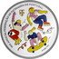 Portugal 5 Euro 100 Years of the Portuguese Skating Federation. Coloured 2024 100 ANOS DA FEDERAÇÄO DE PATINAGEM DE PORTUGAL ANA SEIXAS coin reverse