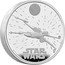UK 5 Pounds Star Wars. X-Wing 2024 Proof STAR WARS™ ©&™ LUCASFILM LTD. coin reverse