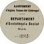 Spain 50 Centimos (Aiguestoses del Llobregat) AJUNTAMENT D'AIGÜES TOSSES DEL LLOBREGAT DEPARTAMENT D'ASSISTÈNCIA SOCIAL NÚM. 392 coin obverse