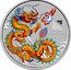 Australia 50 Cents Year of the Dragon. Orange Dragon 2024 P125 In Sets only 2024 DRAGON P125 龍 coin reverse