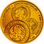 Niue 50 Dollars (From Thaler to Dollar. Thaler) CZECH REPUBLIC JOACHIMSTHALER 1 OZ FINE GOLD 999.9 coin reverse