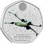 UK 50 Pence Star Wars. X-Wing. Colored 2024 BU STAR WARS™ ©&™ LUCASFILM LTD. coin reverse