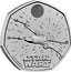 UK 50 Pence Star Wars. X-Wing 2024 BU STAR WARS™ ©&™ LUCASFILM LTD. coin reverse
