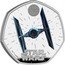 UK 50 Pence (TIE Fighter. Coloured) STAR WARS™ © & ™ LUCASFILM LTD. coin reverse