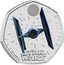 UK 50 Pence (TIE Fighter. Coloured) STAR WARS™ © & ™ LUCASFILM LTD. coin reverse