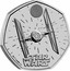 UK 50 Pence (TIE Fighter) STAR WARS™ © & ™ LUCASFILM LTD. coin reverse
