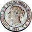 UK Half Decimal Penny (Victoria Decimal Pattern) VICTORIA D G BRITANNIAR REGINA F D 1859 coin obverse