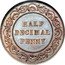 UK Half Decimal Penny (Victoria Decimal Pattern) HALF DECIMAL PENNY coin reverse