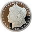 Cook Islands One Dollar 1964 USA Morgan Dollar 2019  Proof E PLURIBUS UNUM LIBERTY 1964 coin reverse