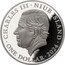 Niue One Dollar Australien Wild Babies. Kangaroo 2024  BU CHARLES III NIUE ISLAND JC ONE DOLLAR 2024 coin obverse