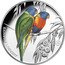 Niue One Dollar Birds of Australia. Rainbow Lorikeet 2024 RAINBOW LORIKEET JG coin reverse