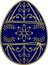 Niue One Dollar Easter Egg With Sapphire Dust 2024  BU  coin reverse