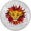Niue Two Dollars (Circle of Life. Simba) CIRCLE OF LIFE 1 OZ 999 FINE SILVER © DISNEY coin reverse