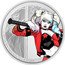 Niue Two Dollars (Harley Quinn. Classic Iteration in Background) 1 OZ 999 FINE SILVER HARLEY QUINN TM & © DC (S24) coin reverse