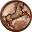 Ireland 1/2 Crown (Horse. Pattern) KM# Pr9 PVBLIO MORBIDVCCI LEATH- CHOROIN 2/6 coin reverse