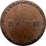 UK 1/2 Penny (Somersetshire. Bath. Glover's) BATH GLOVER &. LONDON SHEFFIELD & BIRMINGM WAREROOMS coin obverse