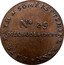 UK 1/2 Penny (Somersetshire. Bath. Glover's) NO. 39 MILSOM STREET LATE BATH & SOMERSETSHIRE BANK coin reverse