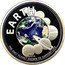 Cook Islands 1 Dollar Earth 2014  Proof EARTH 2014 THE ONLY PLANET KNOWN TO SUPPORT LIFE coin reverse