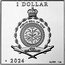 Niue 1 Dollar Art Deco 2024 mw Proof 1 DOLLAR ATUA NIUE TUKULAGI MW 2024 AG 999 1 OZ coin obverse