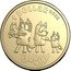 Australia 1 Dollar (Bluey Dollarbucks. The Heelers) 1 DOLLAR BUCK BLUEY coin reverse