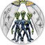 Niue 1 Dollar (Extraterrestrial Life) ALIEN CIVILIZATION coin reverse