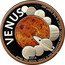 Cook Islands 1 Dollar (Venus) VENUS 2014 AFTER THE MOON, VENUS IS THE BIGGEST NATURAL OBJECT IN THE NIGHT SKY coin reverse