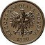 Poland 1 Zloty Circulation Coin. Trial Strike 1990 MW RZECZPOSPOLITA POLSKA MW 1990 coin obverse