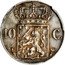 Netherlands 10 Cents (Willem II Pattern) KM# Pn54 10 C. coin reverse