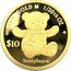 Cook Islands 10 Dollars (Teddy Bear) 999.9 1/20TH OZ $10 TEDDYBEAR® coin reverse