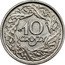 Poland 10 Groszy (German Occupation WW II. Trial Strike. HF) 10 GROSZY HF coin reverse