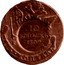 Russia 10 Kopeks (Aleksandr I Pattern. Countermarked of 5 Kopecks of Ekaterina II) 10 КОПѢЕКЪ 1809 coin reverse