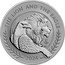 UK 10 Pounds (The British Lion and The American Eagle. Privy Bell. Frosted) THE LION AND THE EAGLE 2024 JM coin reverse