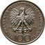 Poland 100 Zlotych Kazimierz Pulaski. Trial Strike 1976 MW POLSKA RZECZPOSPOLITA LUDOWA 19 76 MW ZŁ 100 ZŁ coin obverse