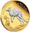 Australia 2 Dollars Australian Kangaroo. Gilded 2024 P125 Proof WR P125 KANGAROO 2024 2OZ 9999 SILVER coin reverse