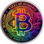 Niue 2 Dollars (Bitcoin. Rainbow) B EM VIRES IN NUMERIS BITCOIN 1 OZ 9999 FINE SILVER coin reverse