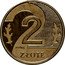 Poland 2 Zlote Circulation Coin. Trial Strike 1994 MW 2 ZŁOTE PRÓBA coin reverse