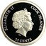 Cook Islands 25 Cents (Mercury) ELIZABETH II COOK ISLANDS IRB 25 CENTS coin obverse