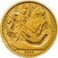 UK 25 Pounds (St George & The Dragon) 2024 1/4OZ FINE GOLD 999.9 2024 coin reverse