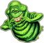 Niue 5 Dollars 40th Anniversary of the Ghostbusters. Slimer 2024 Proof  coin reverse