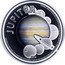Cook Islands 5 Dollars (Jupiter) JUPITER 2014 JUPITER IS A GAS GIANT WITH MASS ONE-THOUSANDTH OF THE SUN BUT TWO AND A HALF TIMES THE MASS OF ALL THE OTHER PLANETS IN THE SOLAR SYSTEM COMBINED coin reverse