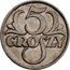 Poland 5 Groszy (German Occupation. Trial Strike) 5 GROSZY coin reverse